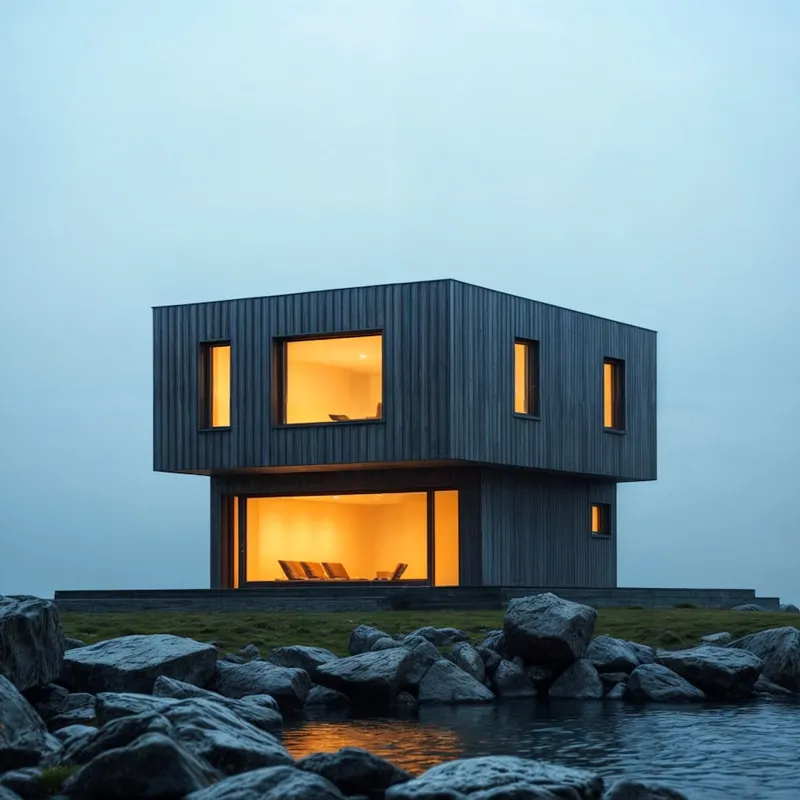 Verdant prefab greenhouse studio exterior